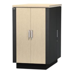 APC NETSHELTER CX 24U SECURE SOUNDPROOF SERVER ROOM IN A BOX ENCLOSURE INTERNATIONAL
