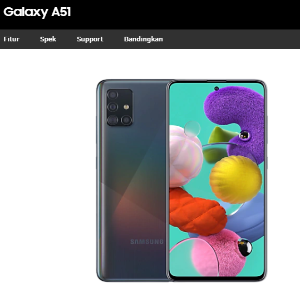Smartphone Galaxy A51 6GB Black