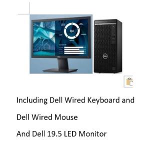 DELL Optiplex 5080 MT/i7/8GB/1TB/Win10/19.5/NT/3YPlus