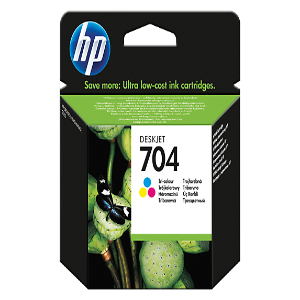 HP 704 Tri-color Ink Cartridge