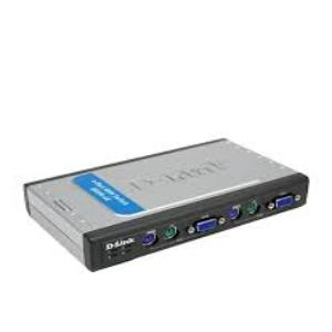 D-link 4-port, 4-port PC (PS/2 Keyboard, SVGA Video, PS/2 Mouse) KVM Switch,