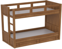 TEMPAT TIDUR TINGKAT KAYU VRK 02B