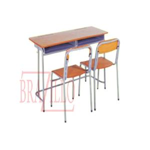 BRAZILLO MEJA KURSI SET SEKOLAH DOUBLE PL08 ST