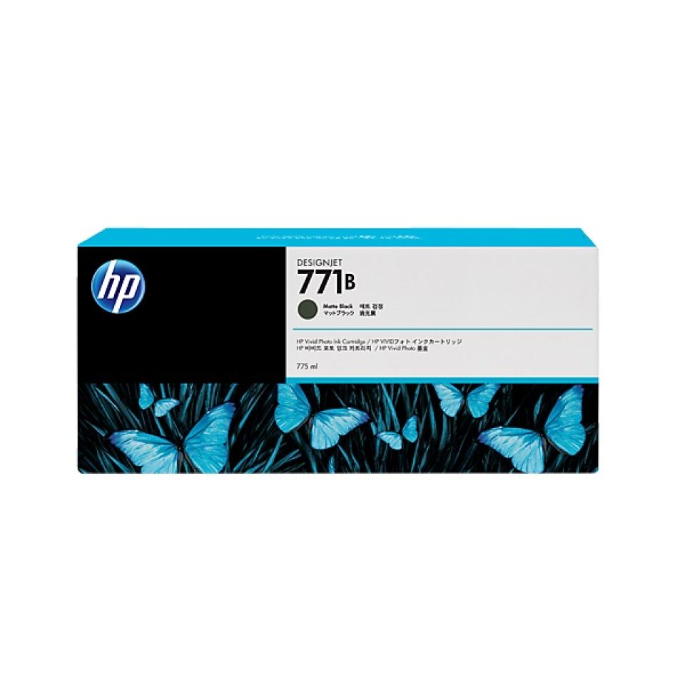 HP 771B 775-ml Matte Black DesignJet Ink Cartridge,B6X99A