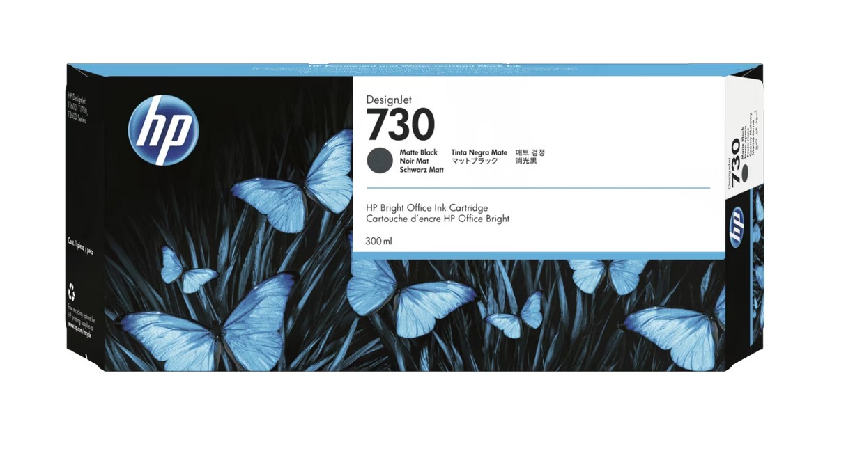 HP Tinta HP 730B 300ml Matte Black Ink Cartridge