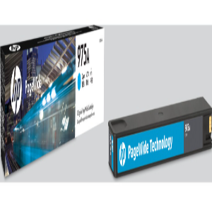HP 975A Cyan Original PageWide Cartridge