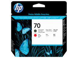 HP 70 Matte Black And Red Printhead