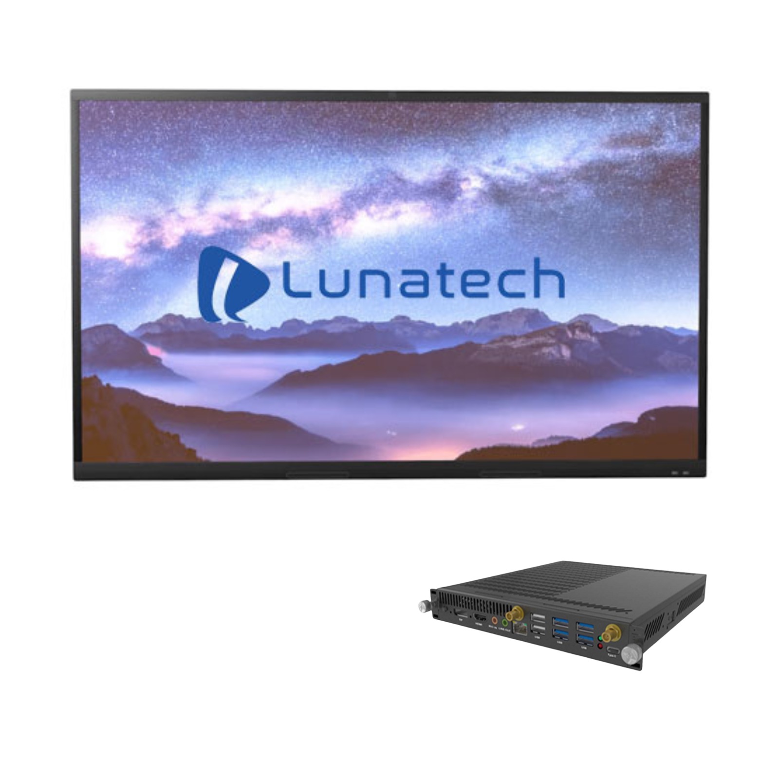 LUNATECH INTERACTIVE FLAT PANEL 75 INCH LN75PRO-X WITH OPS WINDOWS I5