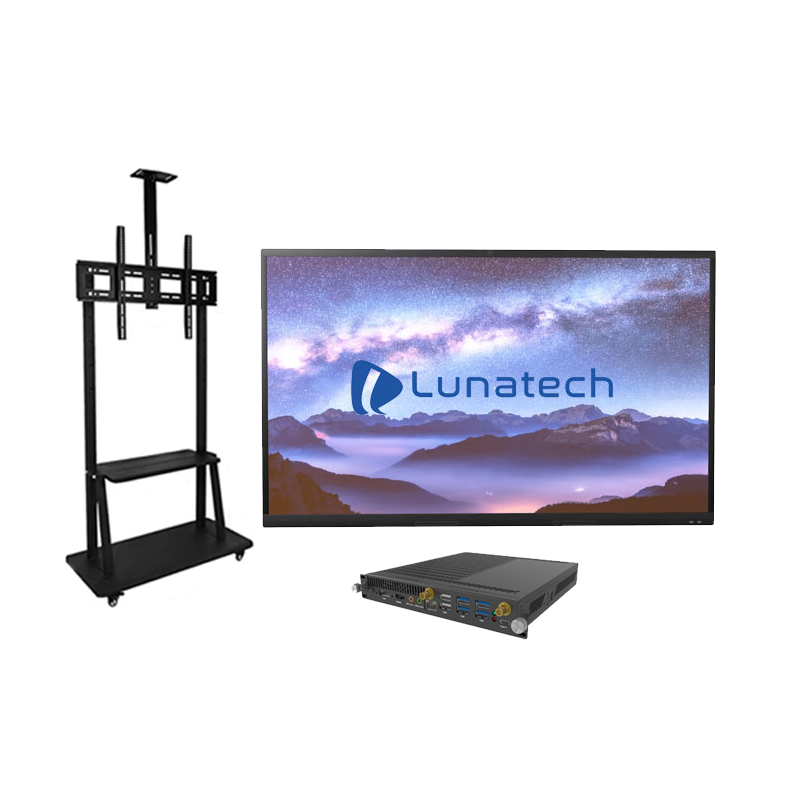 LUNATECH INTERACTIVE FLAT PANEL 75 INCH LN75PRO-X WITH OPS WINDOWS I5 + STANDING BRACKET