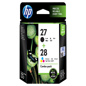 HP 27 Black / 28 Tri-color Ink Cartridge Combo Pack