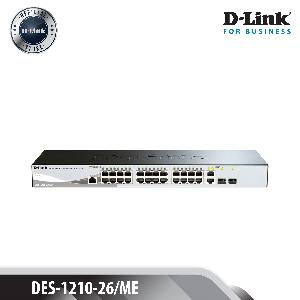 Fast Ethernet Web Smart Switch, 24-Port 10/100Mbps + 2 Combo 10/100/1000Based-T/100/1000 SFP L2 Metro Ethernet Switch