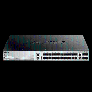 Gigabit  Layer 3 Stackable Managed Switches, 24 X 100/1000 GbE/SFP, 2 X 10GBase-T, 4 X 10G SFP+ Layer 3 Gigabit Stackable Managed Switch, MAC Address 16K, 6KV Surge Protection
