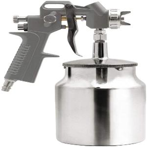 SPRAY GUN WITH GRAVITY FLOW CUP