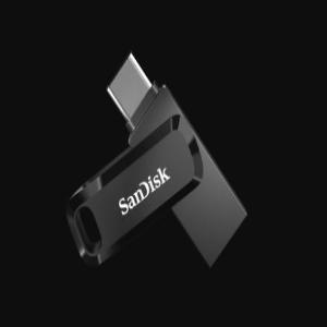 SanDisk Ultra Dual Drive Go USB Type-CTM Flash Drive, SDDDC3 32GB, USB Type C, Black, USB3.1/Type C Reversible Connector, Swivel Design, Type-C Enabled Android Devices, 5Y