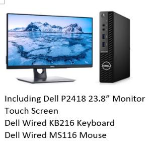 DELL Optiplex 3080 MFF/i5/8GB/1TB/Win10Home/23.8 Touch/1Y
