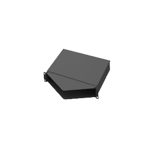 Rack Mount Fiber Baki Angled 1 RU  ( FMT1A )