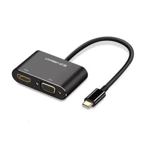 Axioo Konektor USB-C To VGA+HDMI