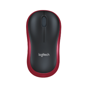 Logitech M 185 Wireless Mouse - Merah