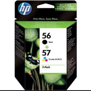 HP 56 Black / 57 Tri-color Ink Cartridge Combo Pack