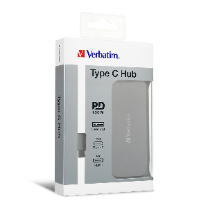 Type-C Hub With HDMI, PD 100W & 2 X USB3 - Grey