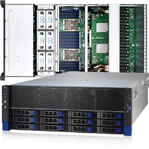 Server Barebones (Xeon SP Series/64GB/4TB/RPSU/4U) B7119F83V12HR-2T-NS