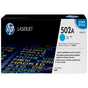 HP 502A Cyan Original LaserJet Toner Cartridge