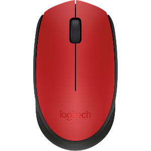 Logitech M 171 Wireless Mouse - Merah Hitam