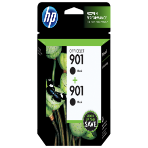 HP 901 Black Ink Cartridge Twin Pack