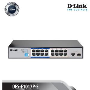 16 X Ports POE, 17-Port 10/100Mbps Unmanaged Switch With, 16-Port POE Support Up To 250M,    Combo Uplink Port Gigabit/SFP.   (PoE Budget  150W)