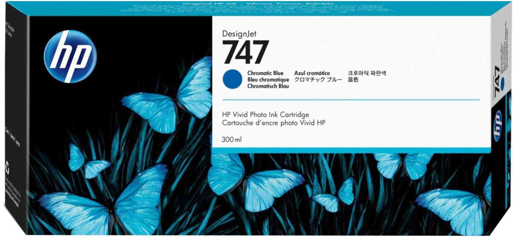 HP 747 300-ml Chromatic Blue Ink Cartridge