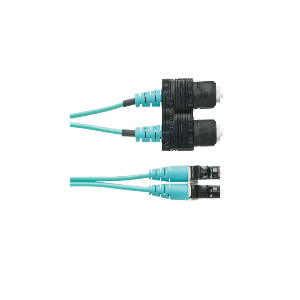 SC Untuk LC Duplex, 2-fiber OM3 10 GbE Kabel Patch OFNR (riser) Standar, 1.6mm Berjaket Kabel Std. 2m ( FX2ERLNSNSNM002 )