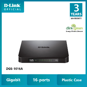 10/100/1000, 16-ports 16-Port 10/100/1000 Base-T Unmanaged Standalone Gigabit Switch (plastic)