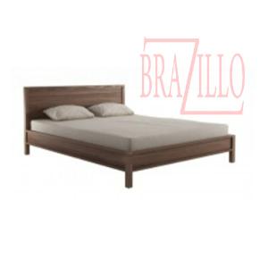 BRAZILLO TEMPAT TIDUR QUEEN EDGAR SALAK BROWN MINIMALIS TP19