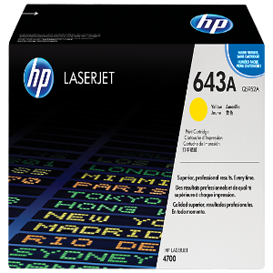 HP 643A Yellow Original LaserJet Toner Cartridge