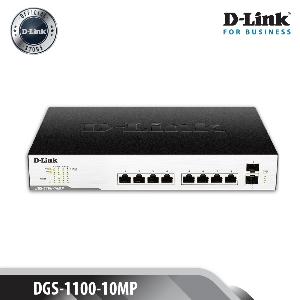 MAX POE, 10-Port Gigabit PoE Smart Managed Switch (Port 1-8 Up-to 30W, Power Budget : 130W,Rackmountable)