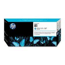 HP 81 Light Cyan DesignJet Dye Printhead And Printhead Cleaner