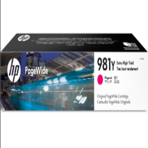 HP 981Y Extra High Yield Magenta Original PageWide Cartridge