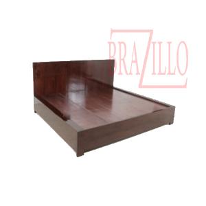BRAZILLO TEMPAT TIDUR KAYU JATI BLACK WALNUT MINIMALIS TP18