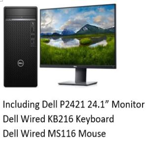 DELL Optiplex 7080 MT/i7/16GB/AMD Radeon/256GB+2TB HDD/Win10Home/24.1/3Y