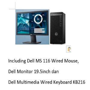 Dell DELL Desktop 5080 MT/i5/4GB/1TB/Win10Home/19.5/NT/3Years