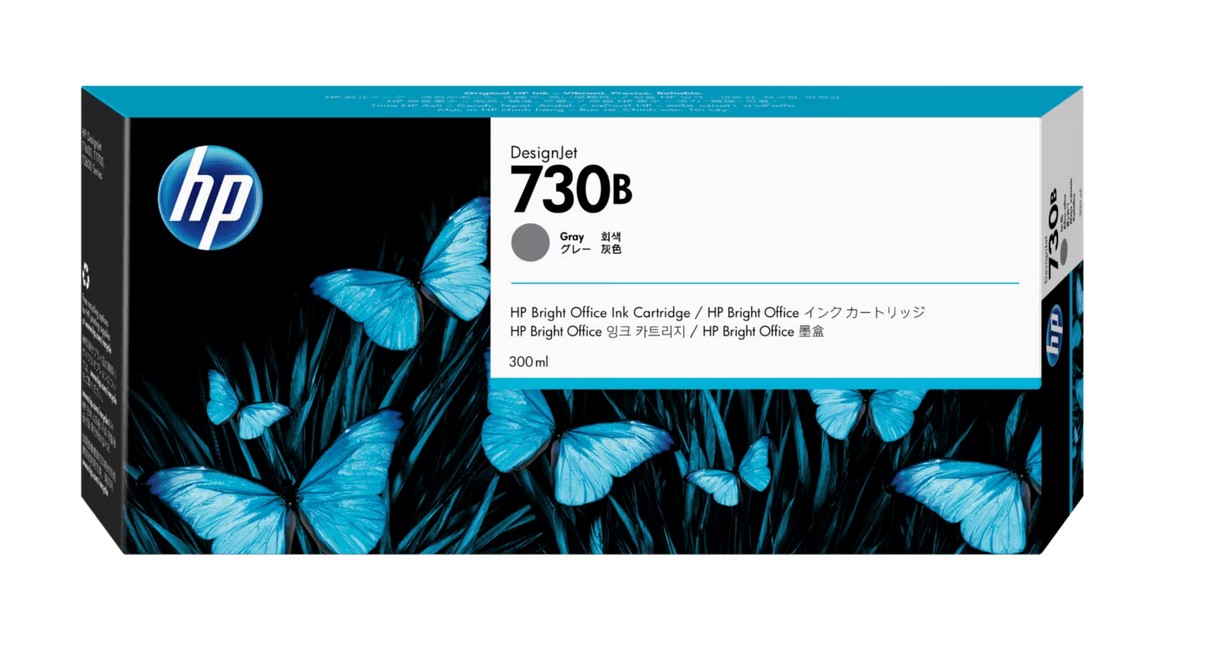 HP Tinta HP 730B 300ml Gray Ink Cartridge