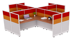 WORKSTATION 4 PERSON VWS 4-43