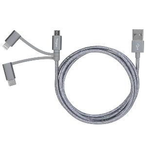 Targus Aluminium Series 3-in-1 Lightning Cable (SPACE GREY)