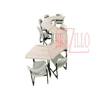 BRAZILLO MEJA KURSI SET SEKOLAH MULTI PL13 ST